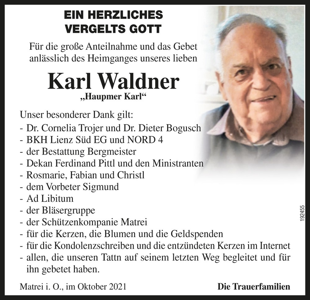 Karl Waldner, "Haupmer Karl"