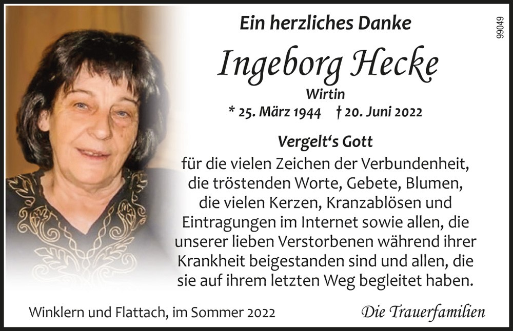 Ingeborg Hecke, geb. Stolz