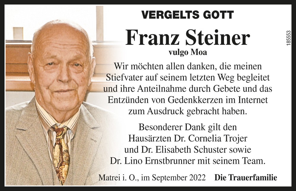 Franz Steiner vlg. Moa