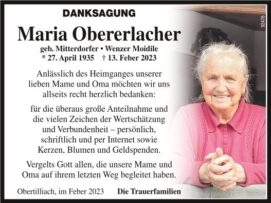 Maria Obererlacher