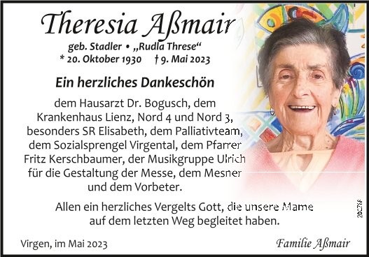 Theresia A&szlig;mair