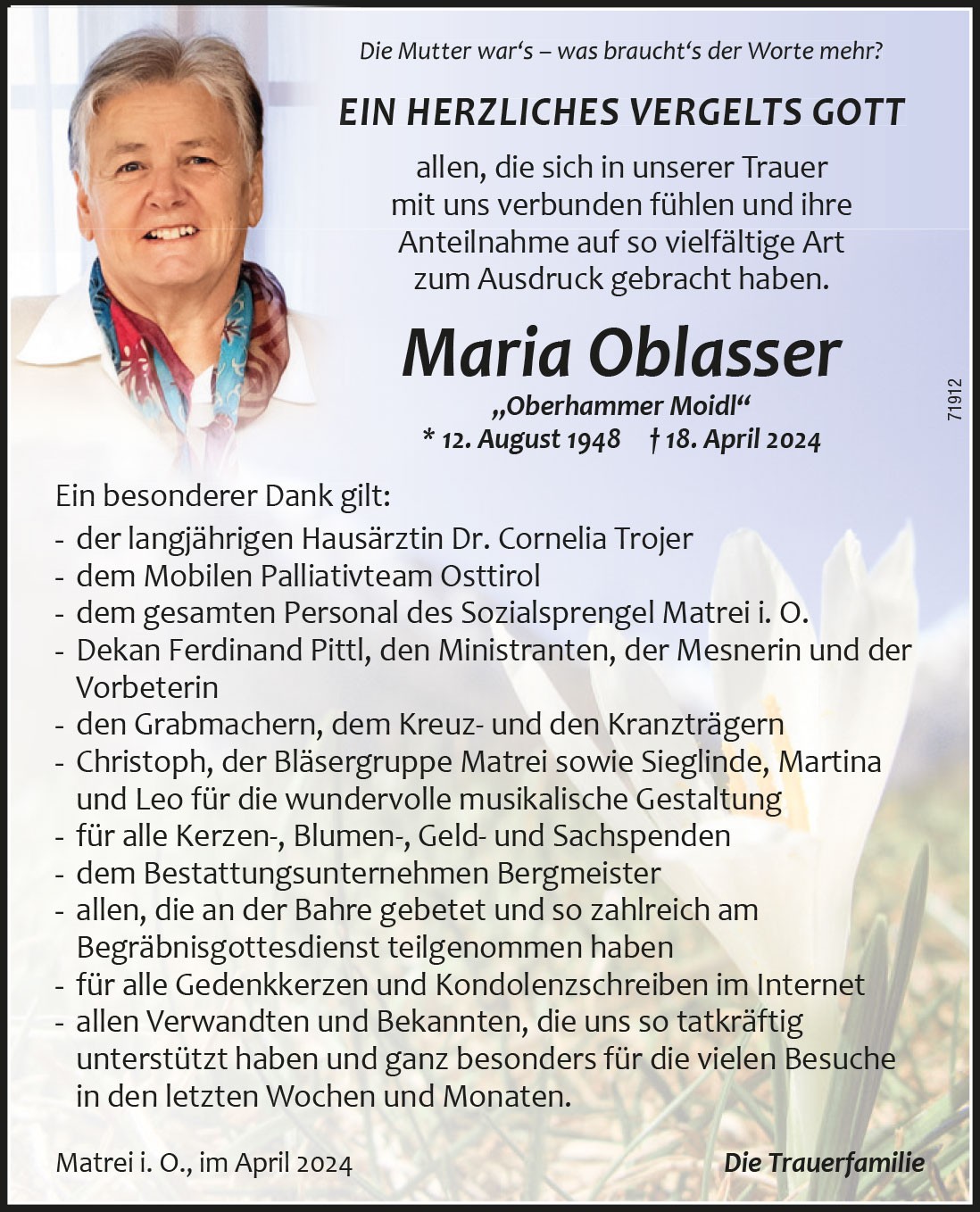 Maria Oblasser