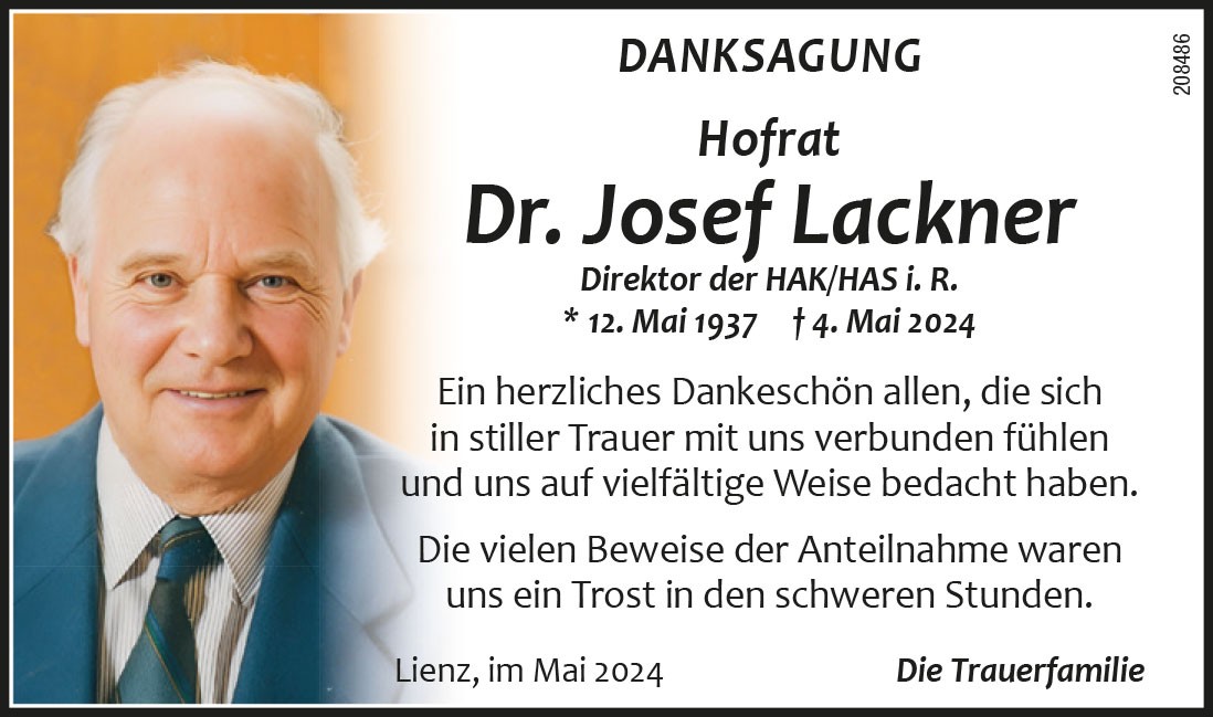HR Dr. Josef Lackner
