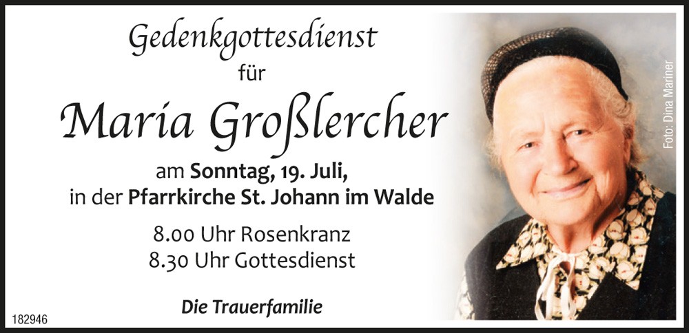 Maria Gro&szlig;lercher