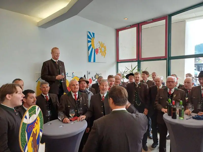 Der MGV Kötschach und der MGV Mauthen "unisono".