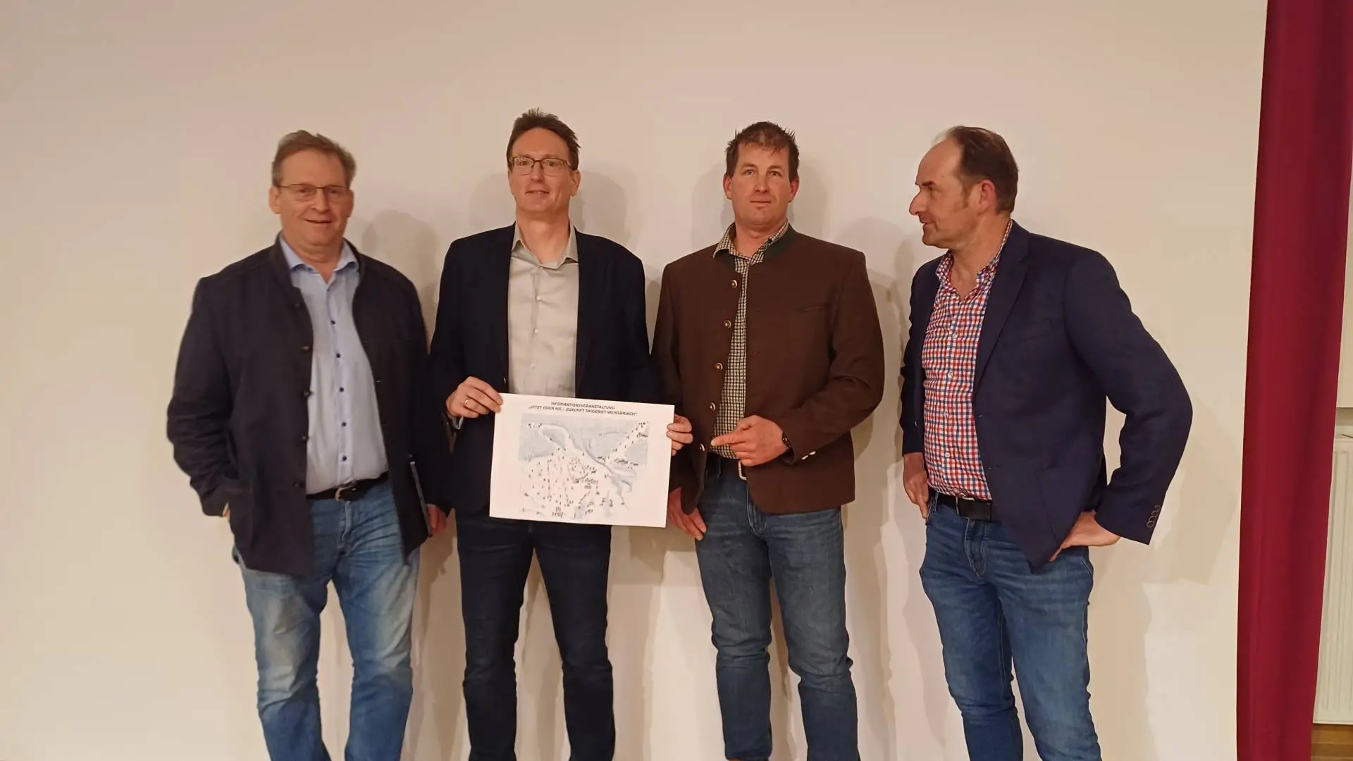 V. l.: Martin Wallner, Bgm. Christian Müller, Michael Gleichentheil und Michael Sattlegger.