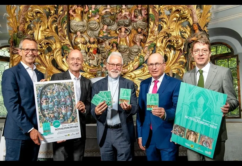 Broschüre über Nothelfer-Kirchen