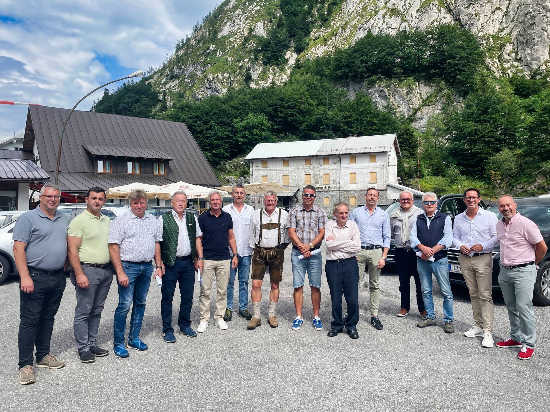 Mitte August trafen sich Gemeindevertreter diesseits und jenseits der Staatsgrenze, um &uuml;ber Herausforderungen und Chancen zu sprechen. Foto: Ingo Ortner