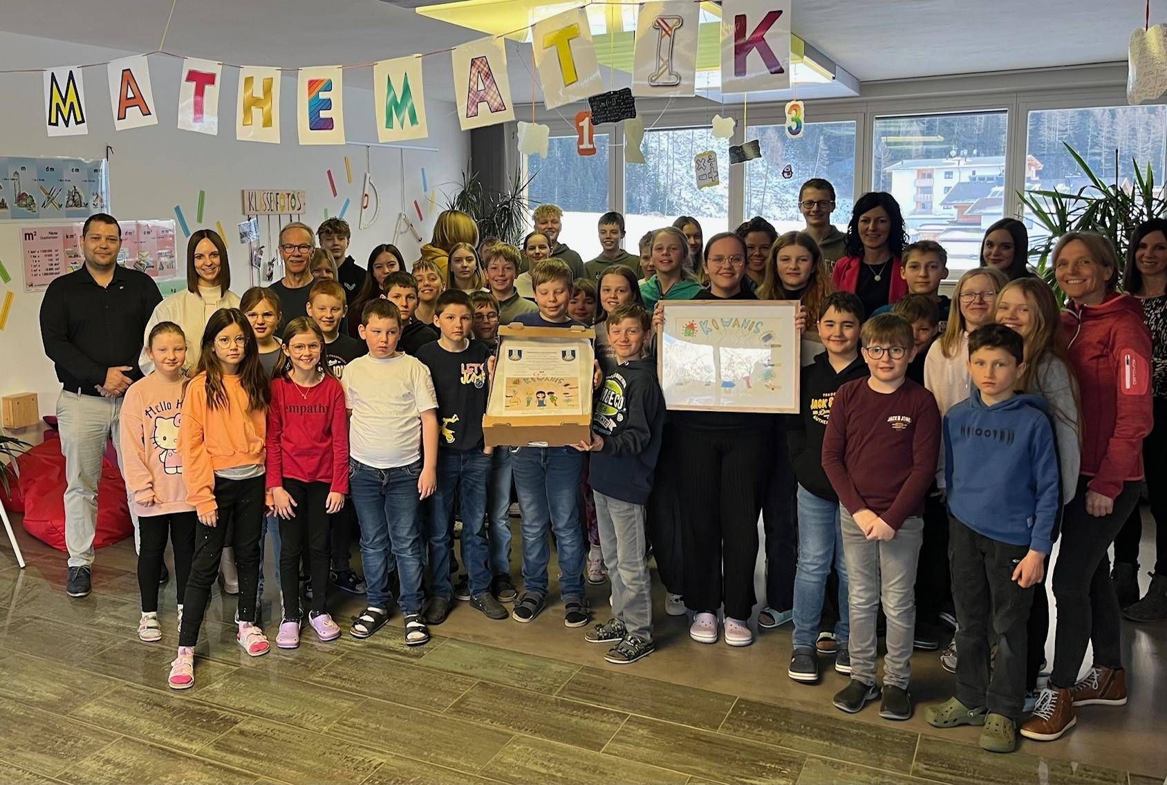 200 Euro gehen in die Kasse f&uuml;r die 4. Klasse in der MS Kals.