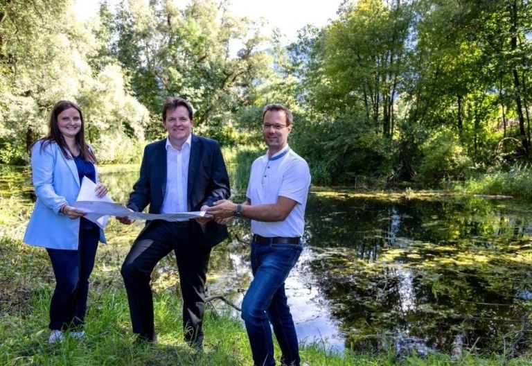 Der N&ouml;rsacher Teich in Nikolsdorf ist fertig revitalisiert 