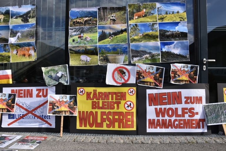 Verein organisierte Protest-Veranstaltung gegen Wolfspolitik