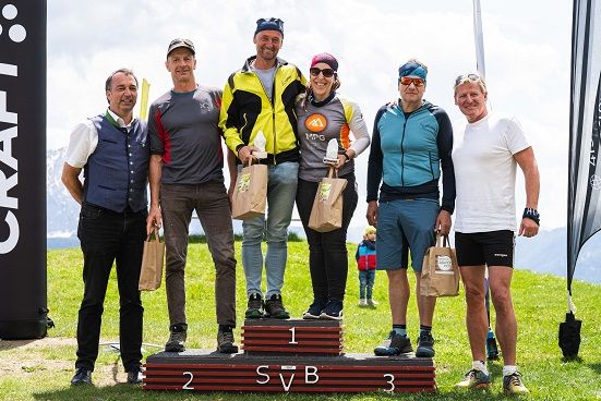 Die Sieger der Kategorie "Nordic Walking".