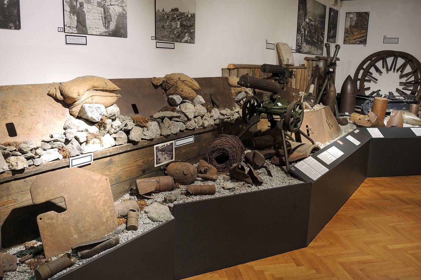 Im Museum &bdquo;1915&ndash;1918&ldquo; wurde der Gebirgskrieg am Pl&ouml;cken aufgearbeitet. Foto: Dolomitenfreunde