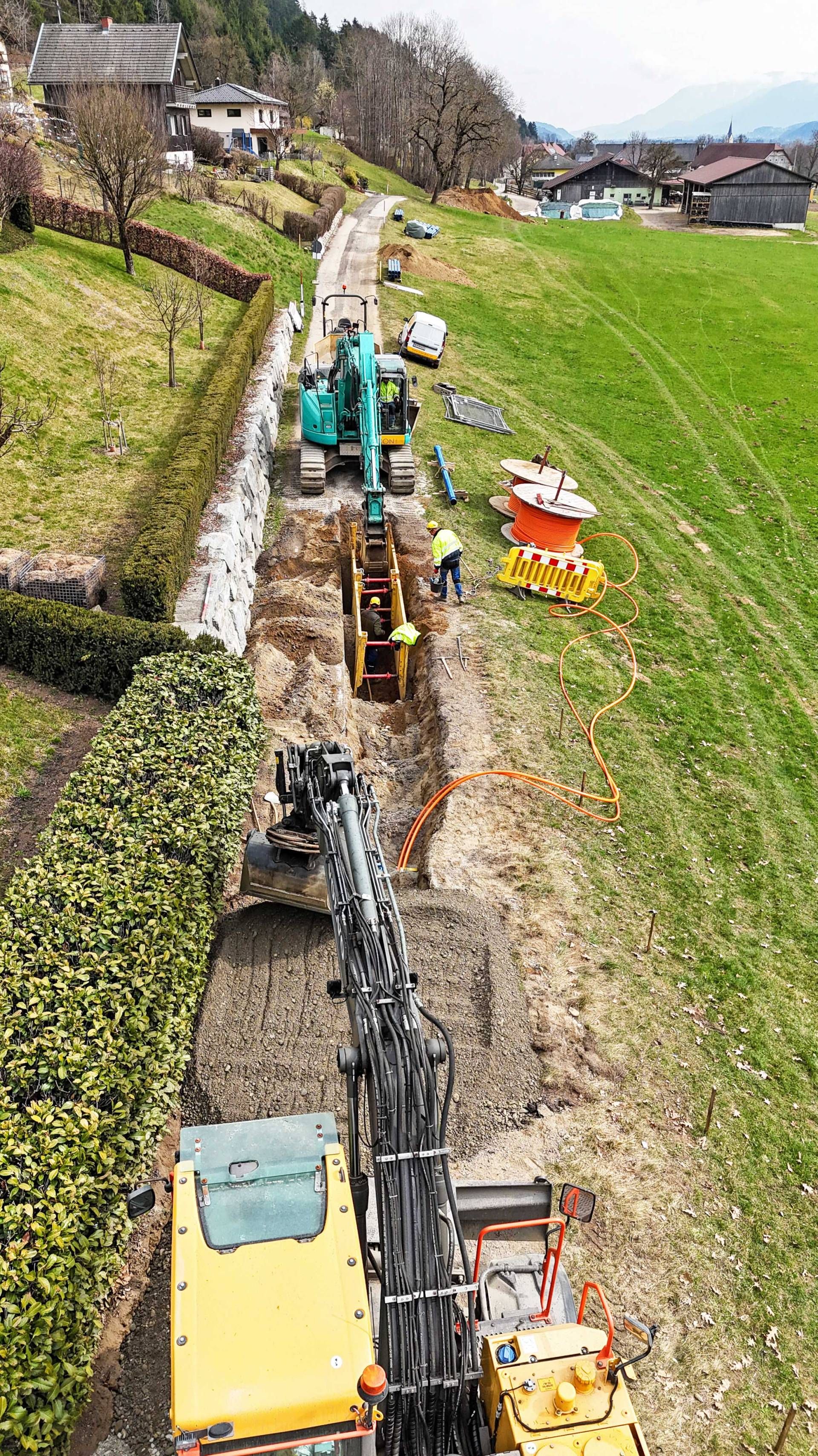 Die Bauarbeiten an der WVA im Spittaler Unterland sollten n&auml;chstes Jahr abgeschlossen sein. Fotos: Stadtgemeinde Spittal
