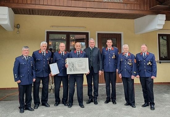 Zusammen 120 Jahre bei der Feuerwehr