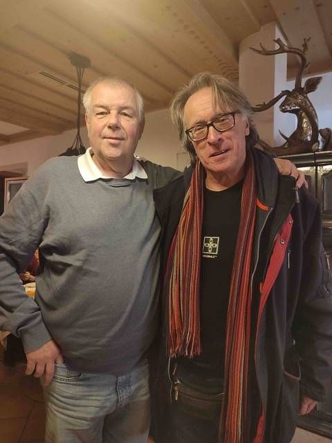 Filmproduzent Wolfram Winker (links) und Filmmusiker Hubert Waldner. Foto: privat