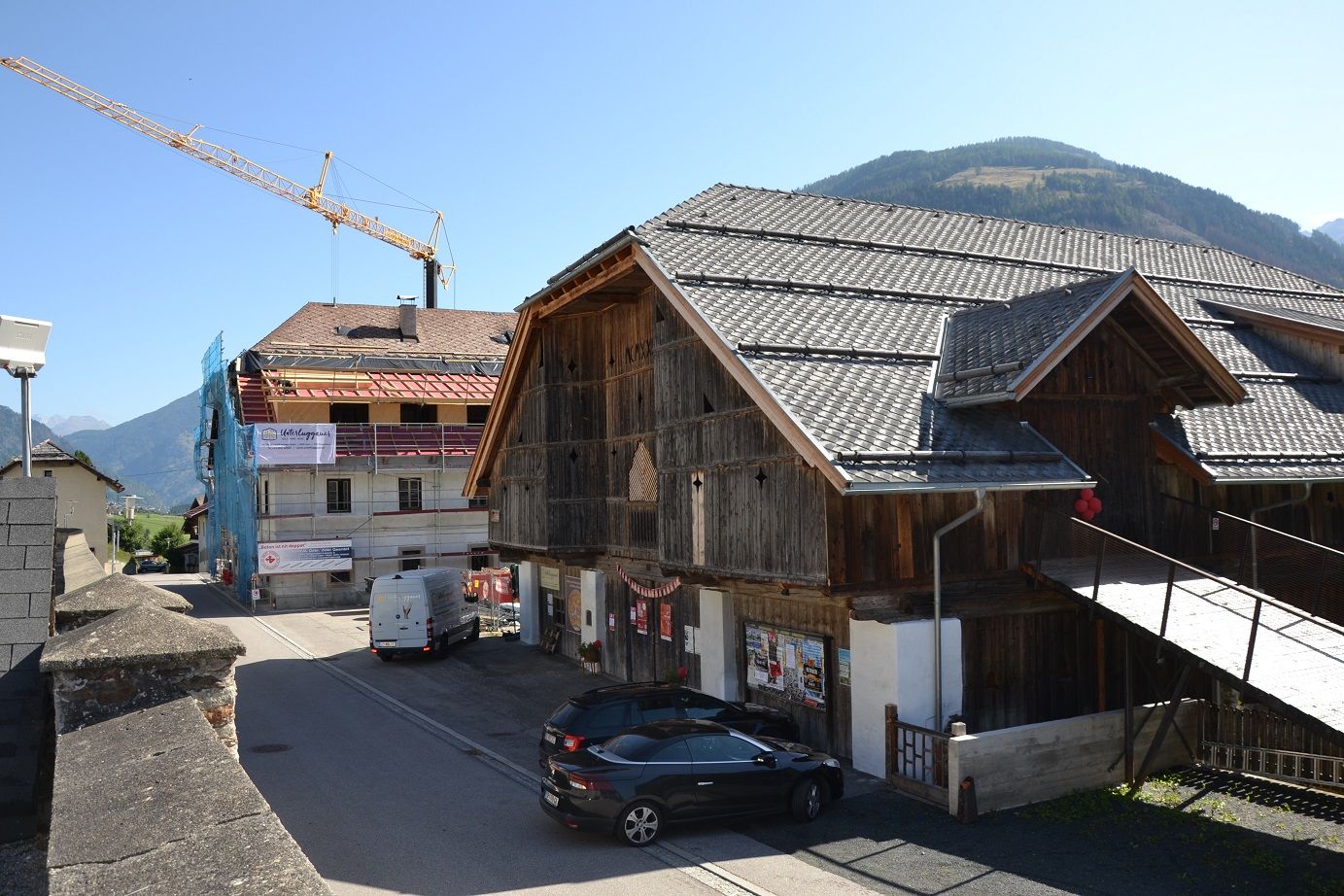 Die Renovierungsarbeiten am ehemaligen Gasthaus sind in vollem Gange.