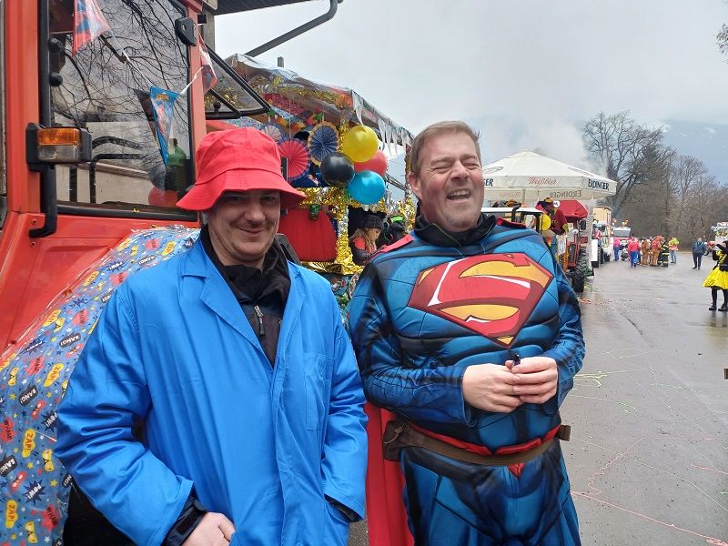 Superman und Bauer = "Superbauer"