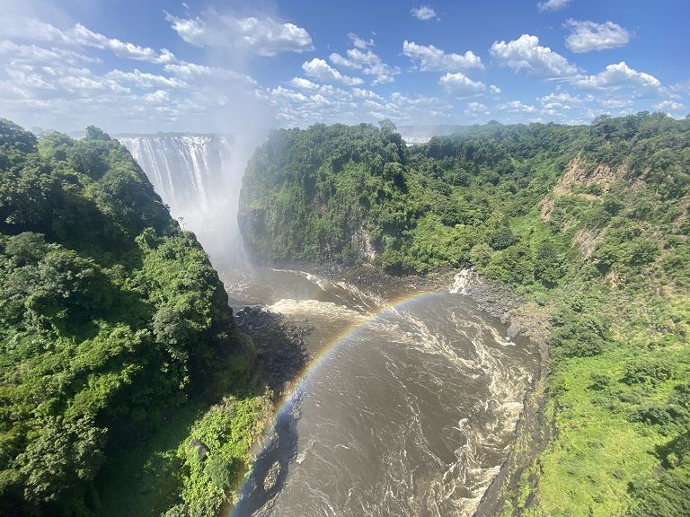 Die Gew&auml;sser des Kongo sind vor allem in der Regenzeit ein beeindruckender Anblick