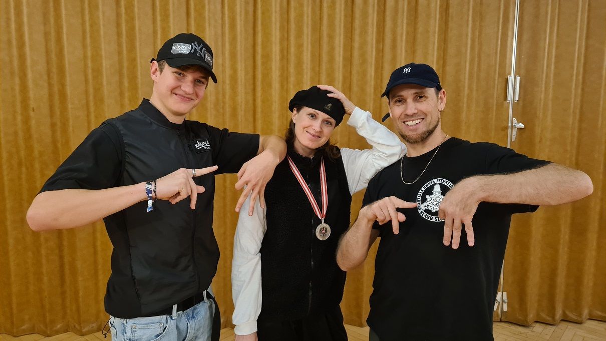 Die "Pro"-Gewinner Crew: Manuel Barta, Sina M&uuml;ller und Vasi Iancu.