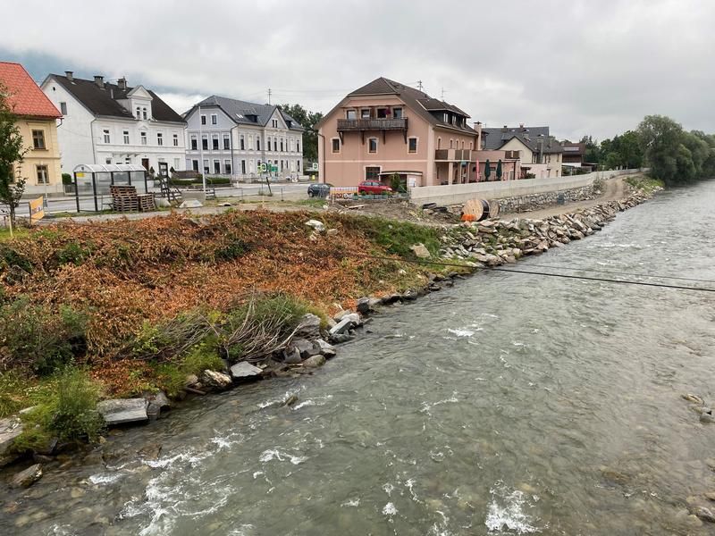 Die Promenade entlang der M&ouml;ll und der Rastplatz mit E-Bike Ladestation sollen im Herbst dieses Jahres fertiggestellt sein.