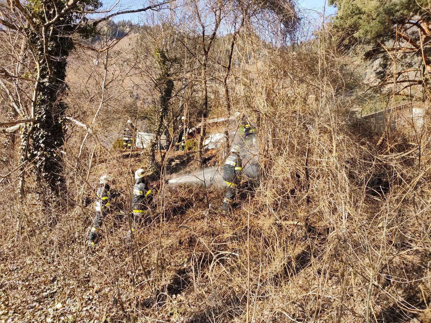B&ouml;schungsbrand in D&ouml;briach.