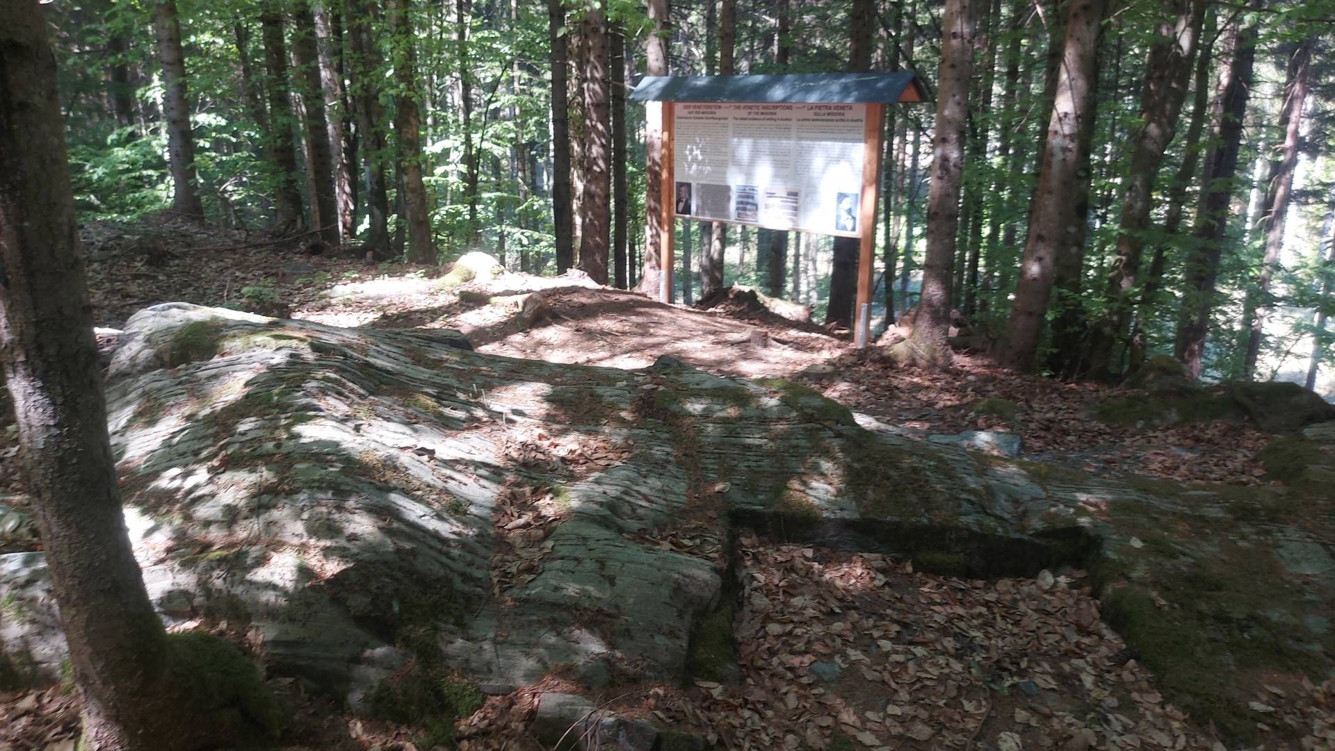 &bdquo;Veneterstein&ldquo; auf der Missoria (oberhab von Mauthen).Foto: k.brunner