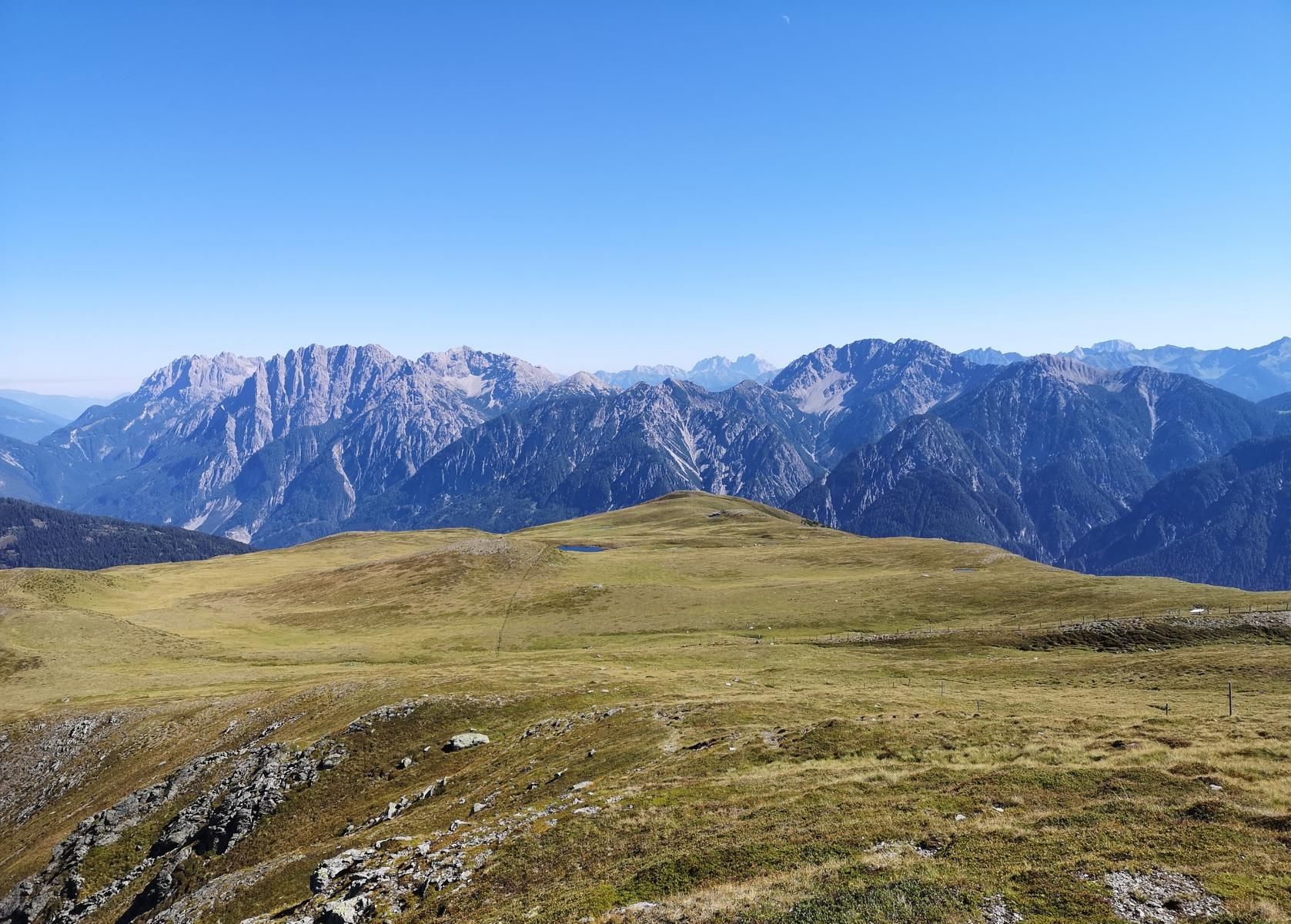 Compedal Blick auf die Dolomiten