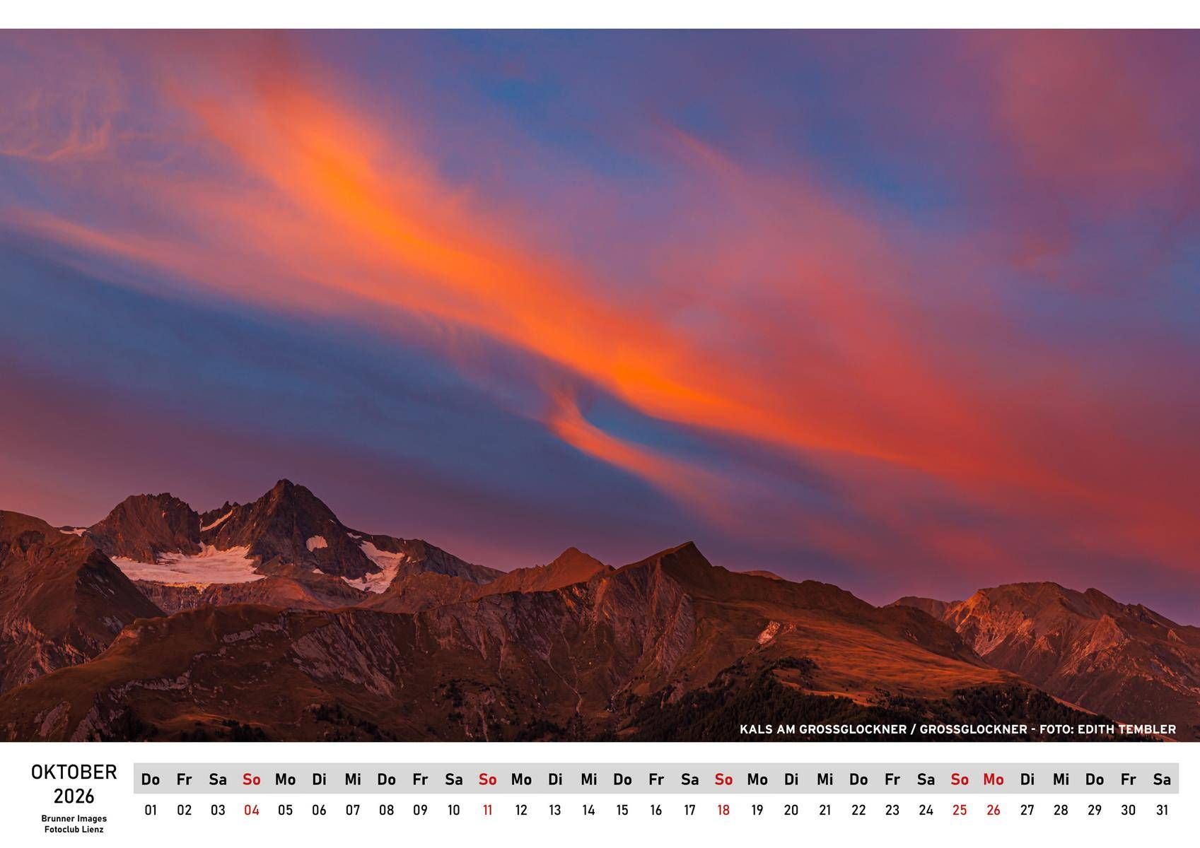 Edith Tembler konnt diese sch&ouml;ne Stimmung am Himmel &uuml;ber Kals am Gro&szlig;glockner festhalten.
