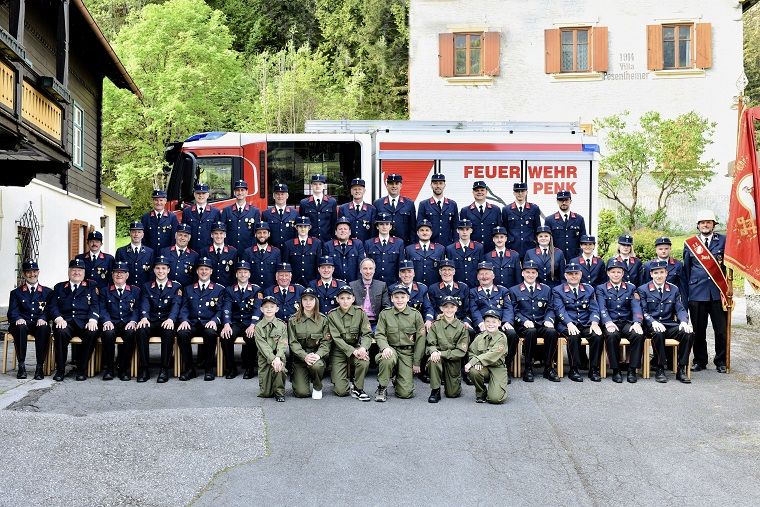 54 Aktive, zehn Jungfeuerwehrleute und 18 Altkameraden z&auml;hlt die FF Penk.