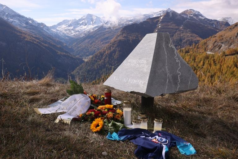 Gedenkstein f&uuml;r Andre Drege am Gro&szlig;glockner