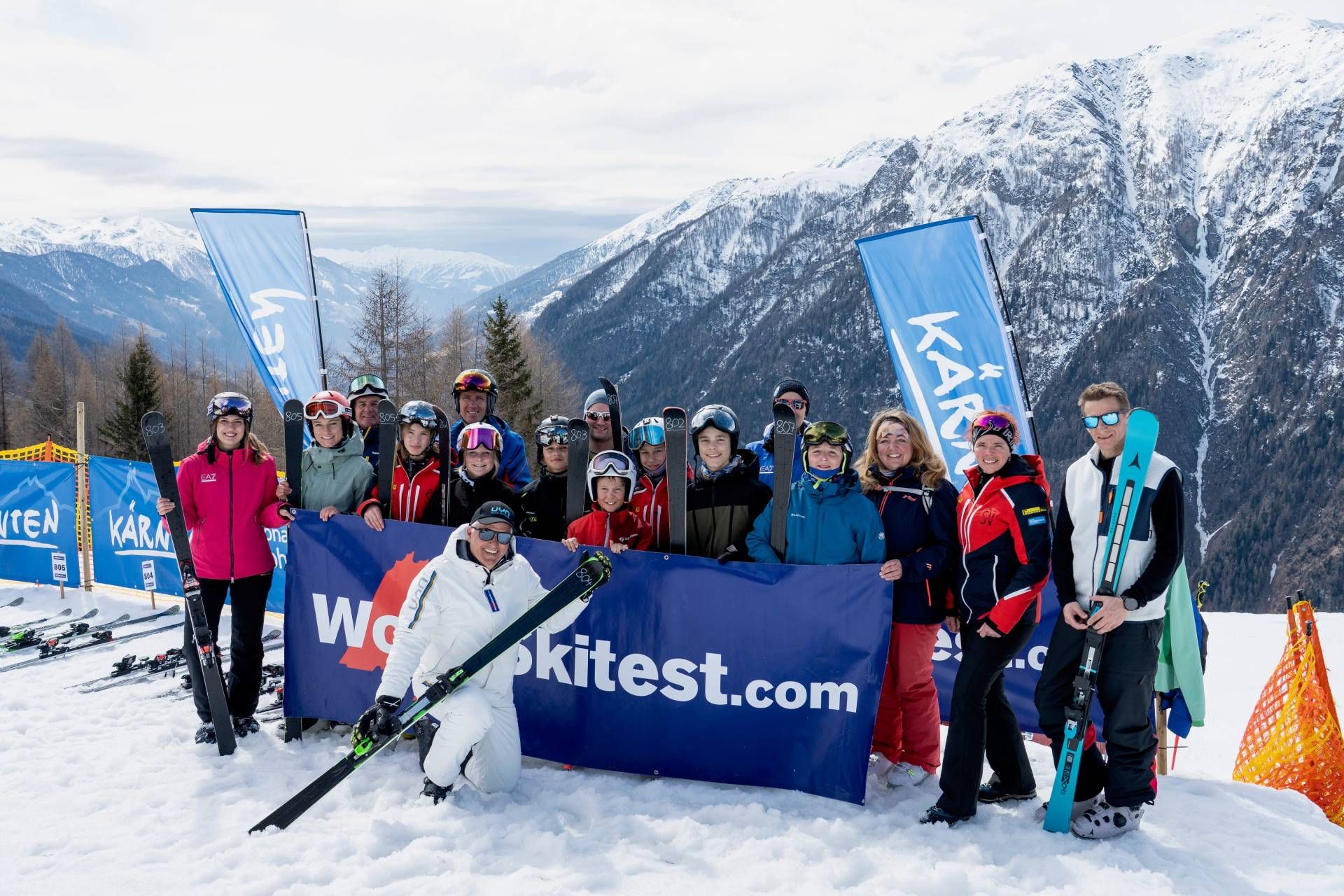 Beim World Skitest in Heiligenblut waren die D&ouml;llacher auch dabei.
