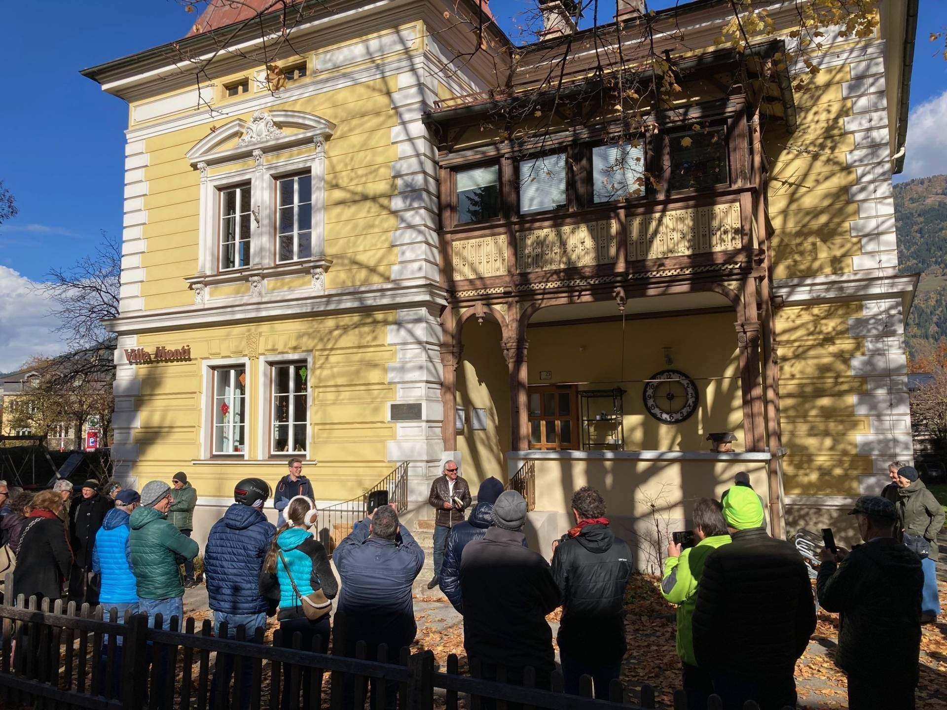 Die Villa Monti in Lienz nahm Gottfried Kalser als Beispiel um &uuml;ber die Situation der j&uuml;dischen B&uuml;rgerInnen im dritten Reich zu berichten. Foto: Stangl
