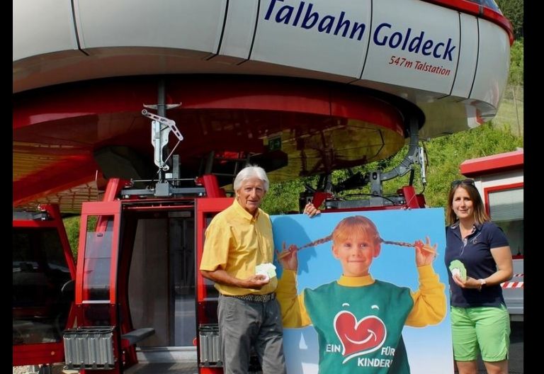 Der Sportberg Goldeck bewies &bdquo;Ein Herz f&uuml;r Kinder&ldquo;