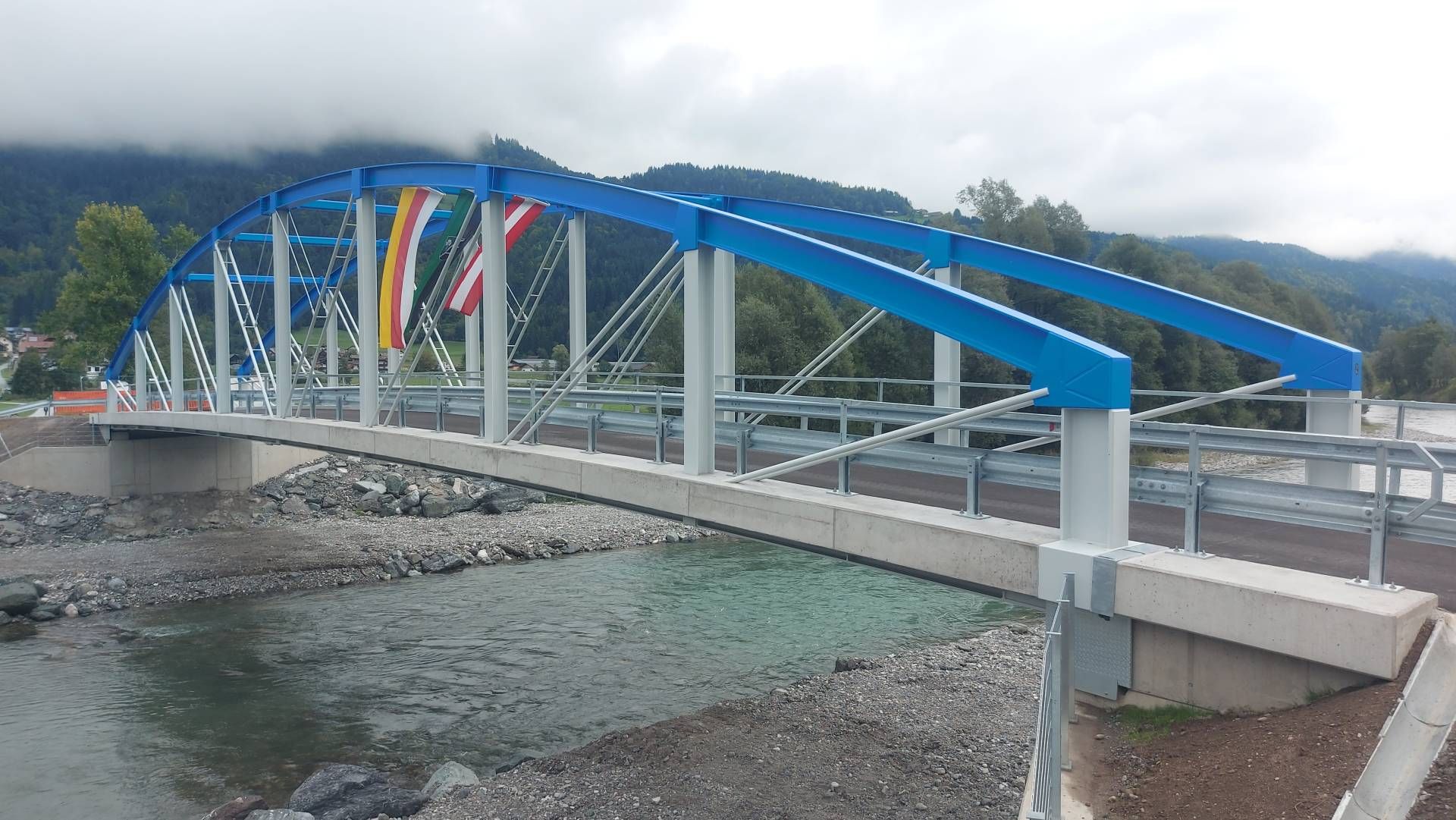 Die neue Br&uuml;cke &uuml;ber die Gail in Waidegg (Kirchbach). Foto: k.brunner