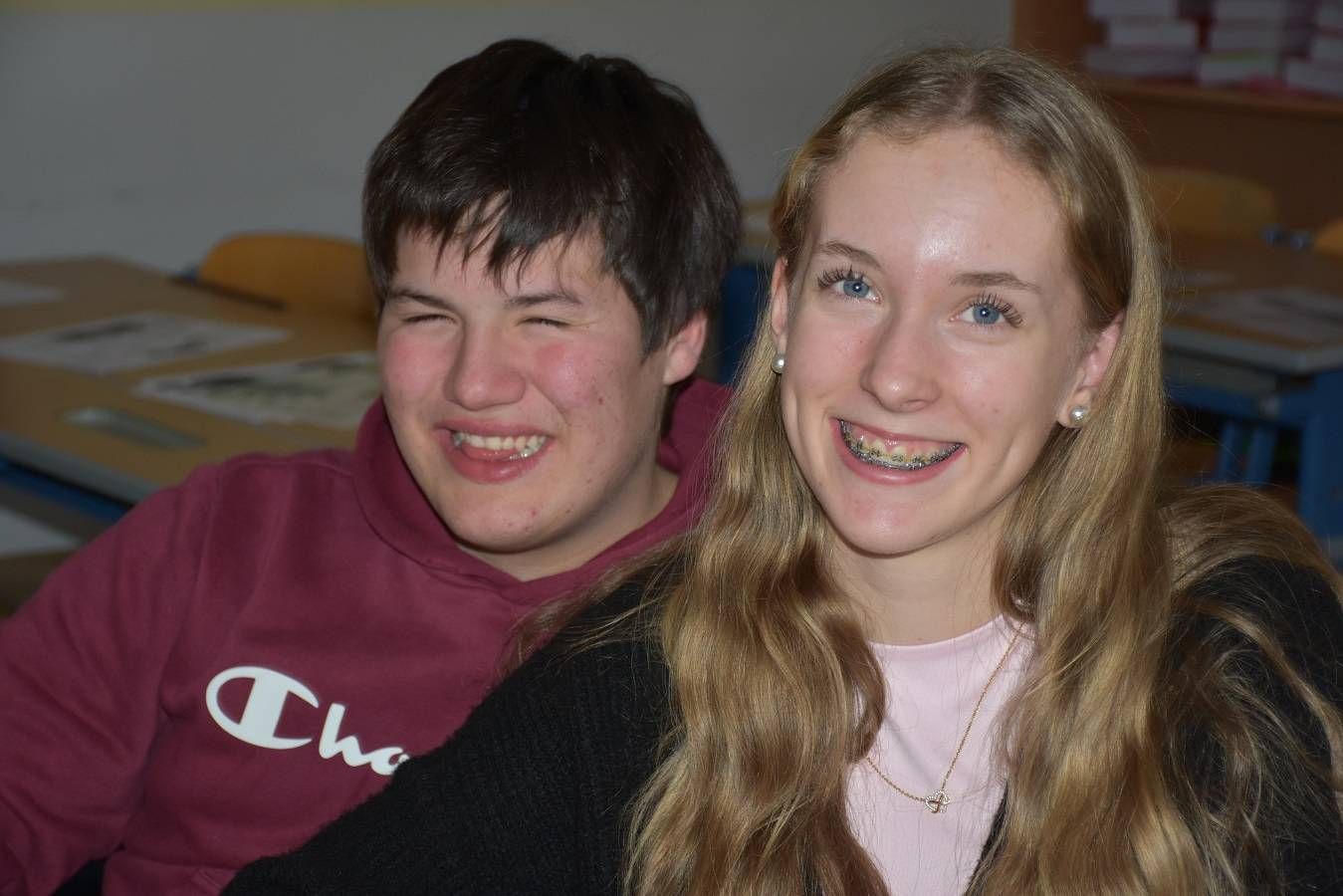 Stefan Schmied und  Mia Untermooser aus Heiligenblut freuen sich schon auf die Austauschwoche.
