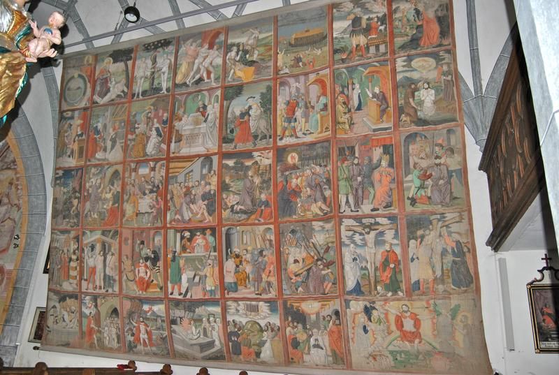 Das Fastentuch Baldramsdorf (1555) z&auml;hlt zu den &auml;ltesten Fastent&uuml;chern K&auml;ntens. Foto: Monika Suntinger