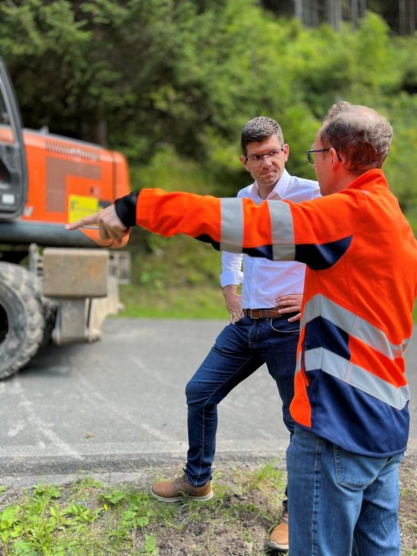 Stra&szlig;enbaureferent Martin Gruber machte sich selbst ein Bild.