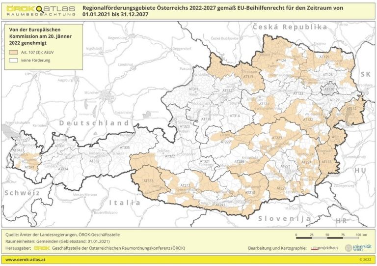 Osttirol bleibt nationales Regionalf&ouml;rdergebiet