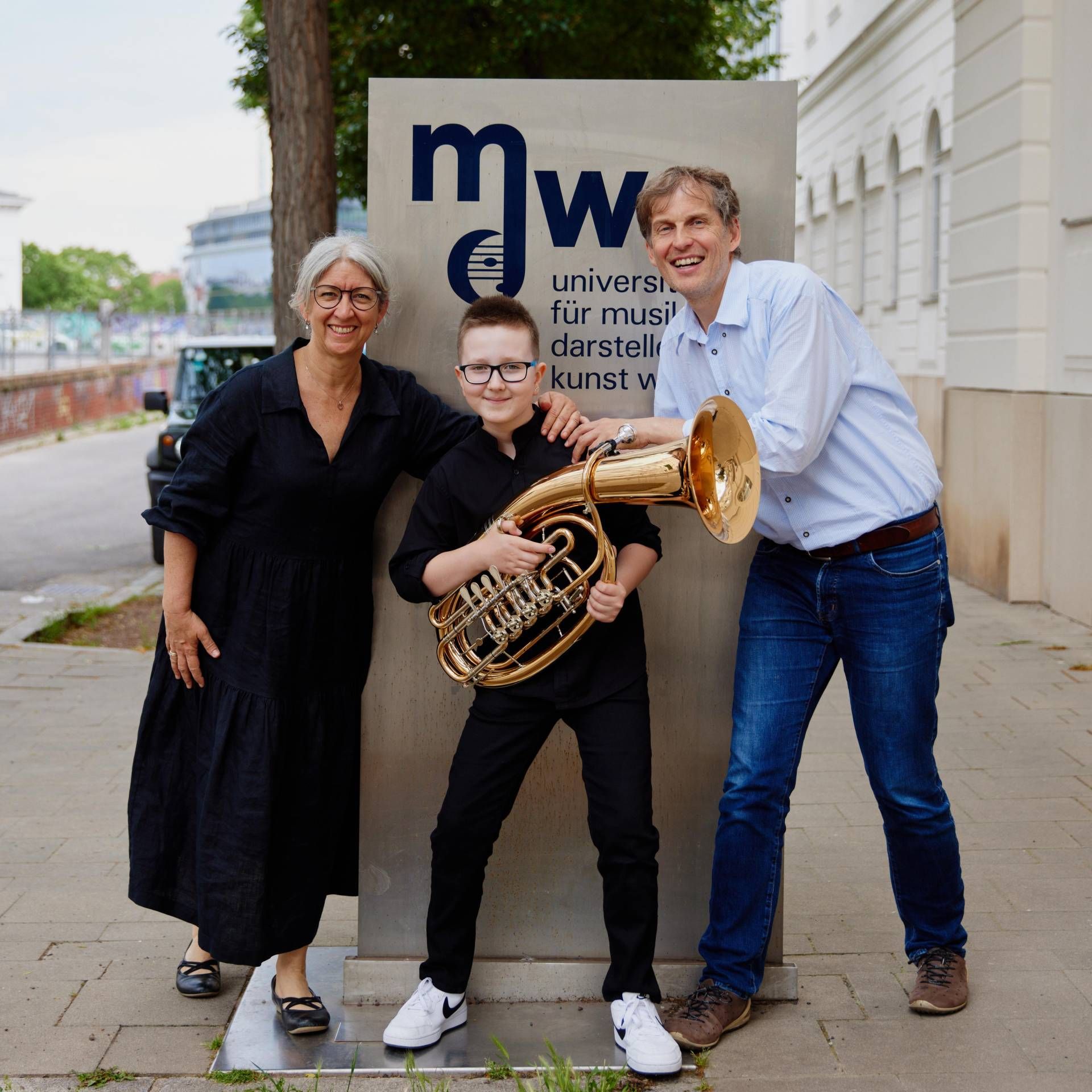 Aus der Musikschule K&ouml;tschach-Mauthen/Lesachtal: Sonja Draxl, Leonhard Sagmeister und Christoph Glantschnig. Foto: privat