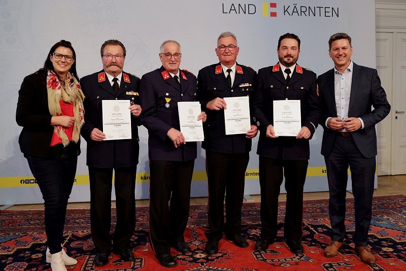 Feuerwehrleute aus Spittal.