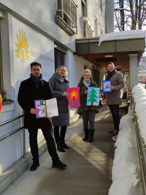 V. l.: GR Roland Staudacher, StR Almut Smoliner, GR Barbara Samobor und Sozialhilfeverband-GF Thomas Schell.&nbsp;