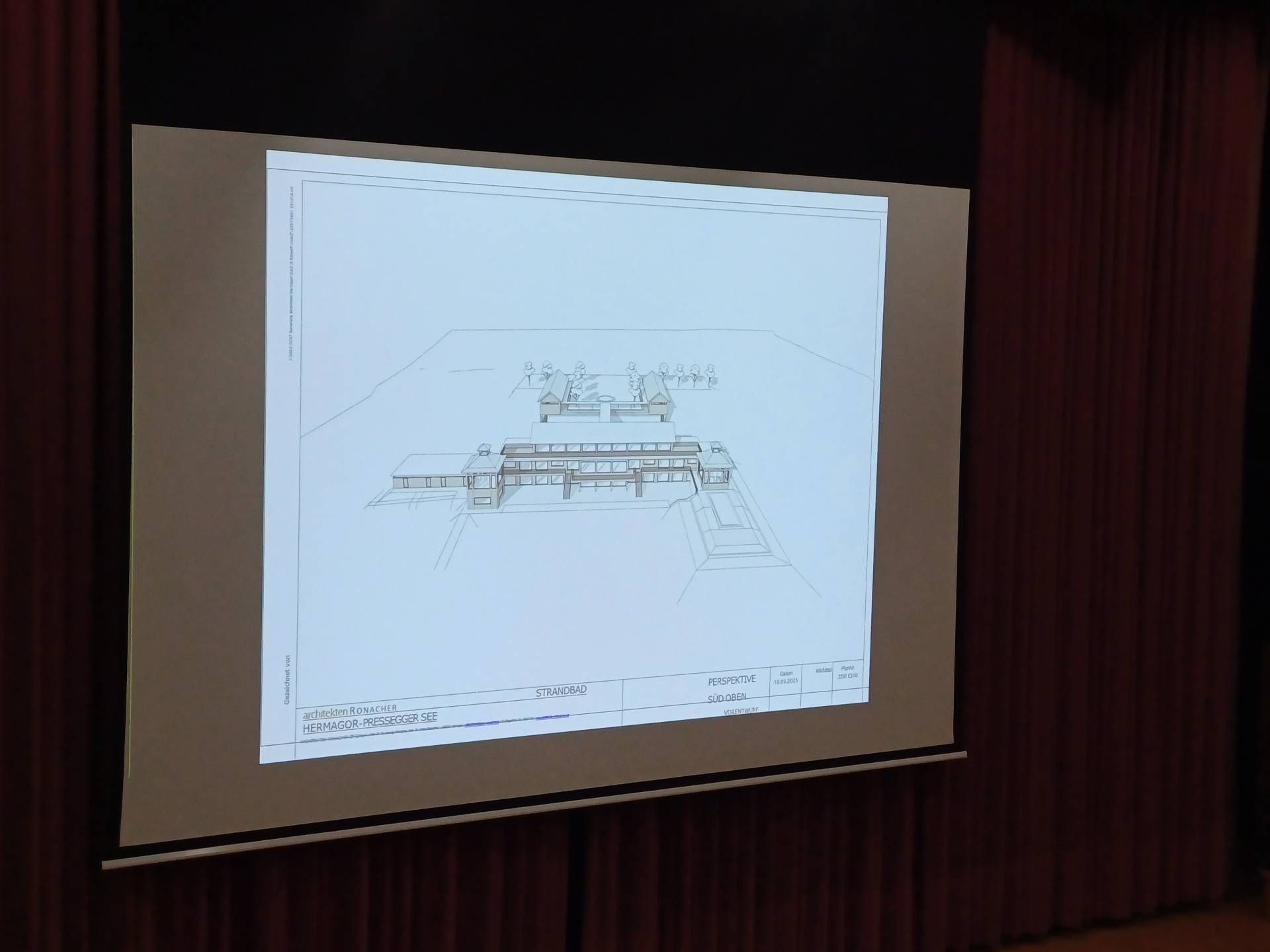 So soll das geplante Badehaus am Pressegger See ausschauen. Der Entwurf stammt vom Architekten Herwig Ronacher.