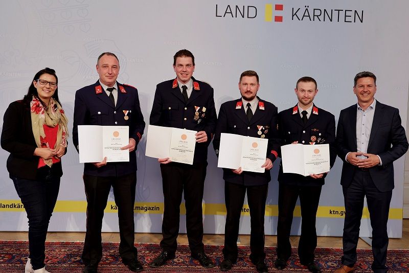 Feuerwehrleute aus Gm&uuml;nd