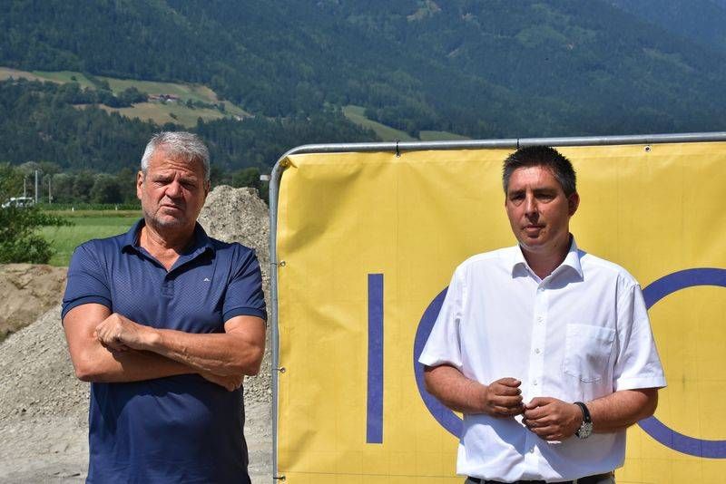 B&uuml;rgermeister Gerhard K&ouml;fer und Stadtrat Christoph Staudacher.