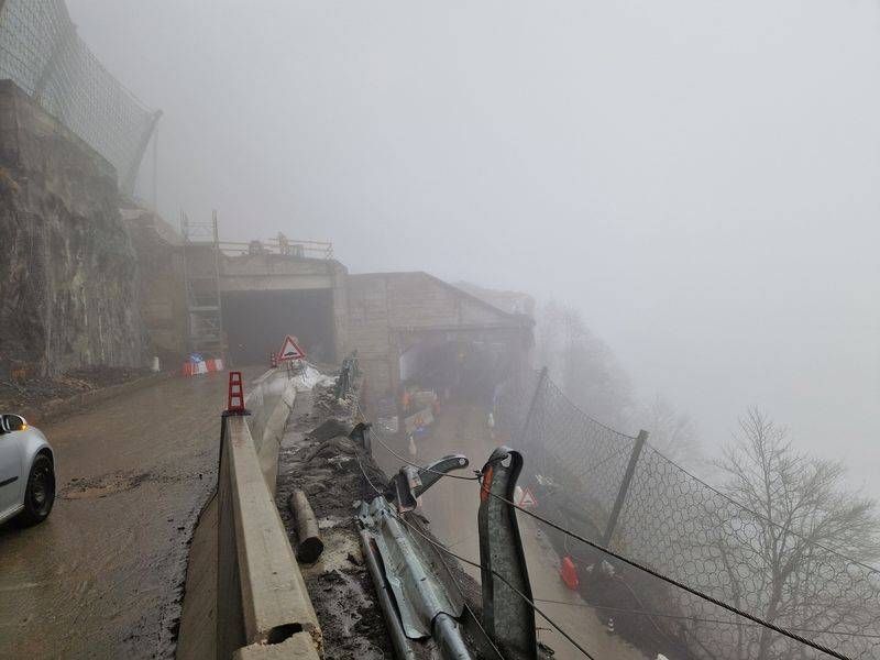 Viele Gailtaler machten sich von der Baustelle selbst ein Bild.