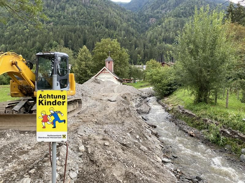 Die Aufr&auml;umarbeiten in Lengholz sind im Gange