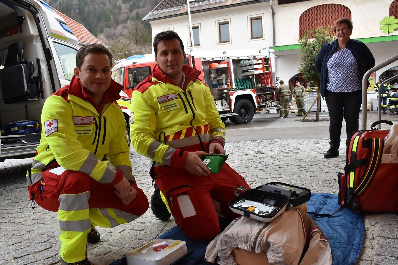 Florian Strau&szlig; und Martin Wegscheider sind First Responder in Kleblach-Lind.
