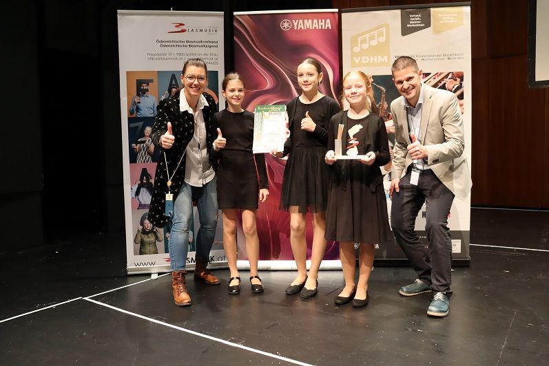 Trio KlarFl&ouml;tissimo bei der Preisverleihung.