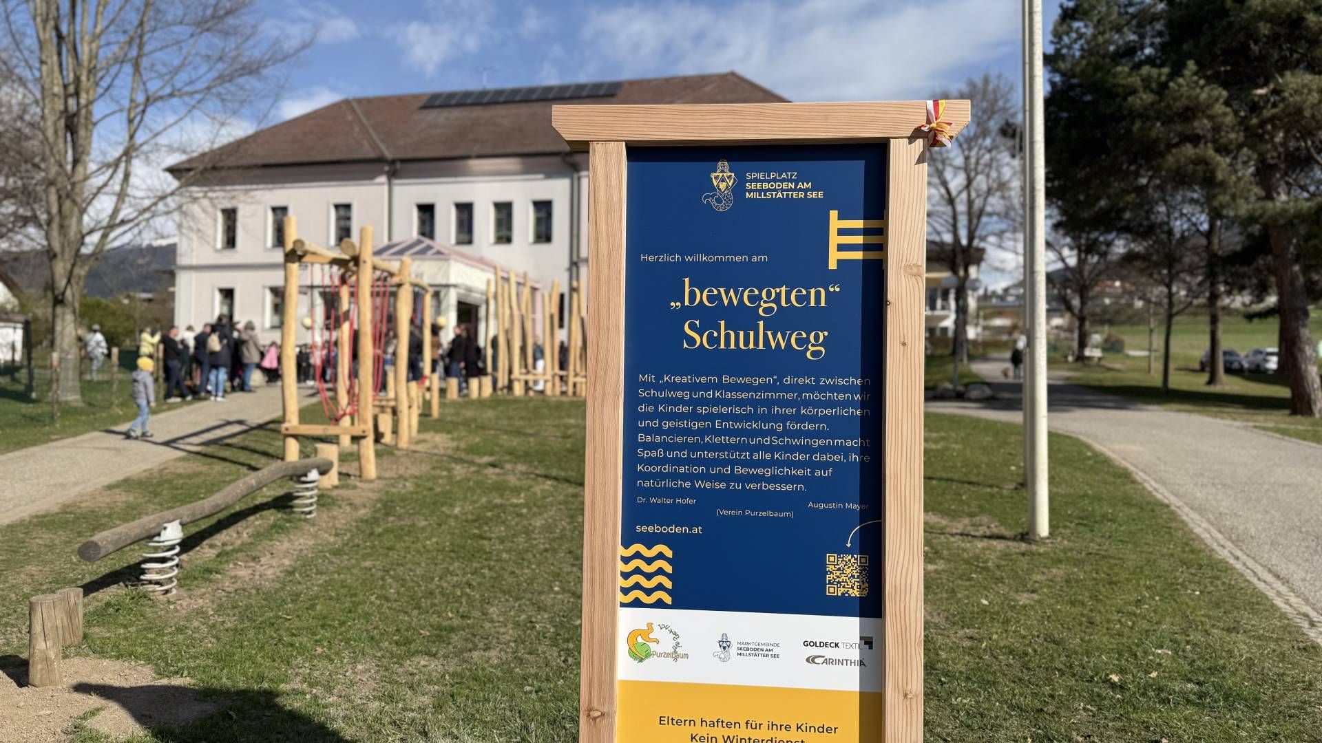 Mehr Bewegung schon vor dem Klassenzimmer soll der &bdquo;bewegte Schulweg&ldquo; verschaffen.